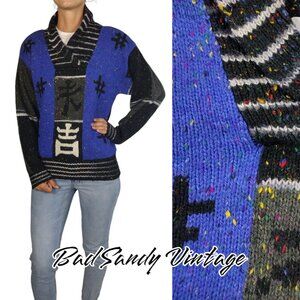 VTG 90s Chunky Hashtag Asian Character Sweater by Counterparts